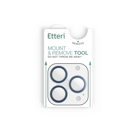 Etteri szkło na aparat do iPhone 17 Pro / 17 Pro Max niebieskie