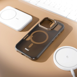 Nakładka Etteri Morning Fog do iPhone 16 6,1" brązowa