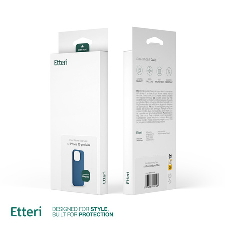 Etui Etteri Silicone Mag do iPhone 17 Pro ciemnoniebieskie