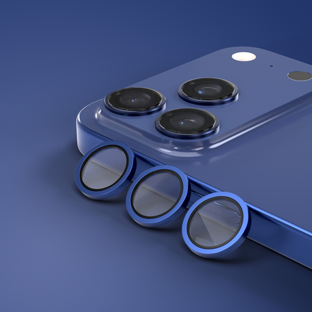 Etteri szkło na aparat do iPhone 17 Pro / 17 Pro Max niebieskie