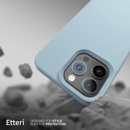 Etui Etteri Silicone Mag do iPhone 12 / 12 Pro 6,1" jasnoniebieskie