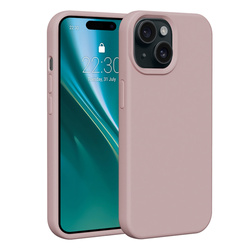 Etui Etteri Silicone Case do iPhone 15 6,1" jasnoróżowe