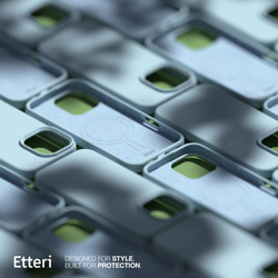 Etui Etteri Silicone Mag do iPhone 15 Pro Max 6,7" jasnoniebieskie