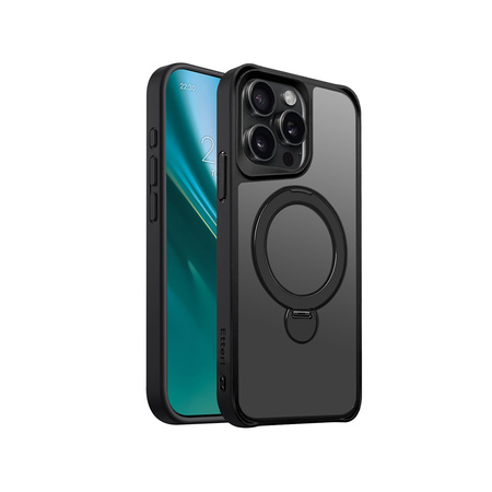 Etui Etteri Matt Mag Ring do iPhone 15 Pro Max 6,7" czarne