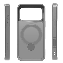 Etui Etteri Matt Mag Ring do iPhone 17 Pro Max szare