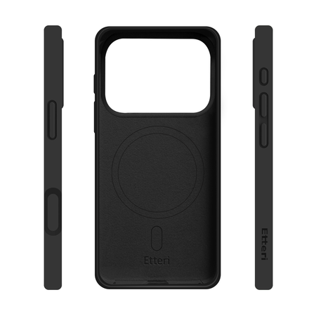 Etui Etteri Silicone Mag do iPhone 17 Pro Max czarne