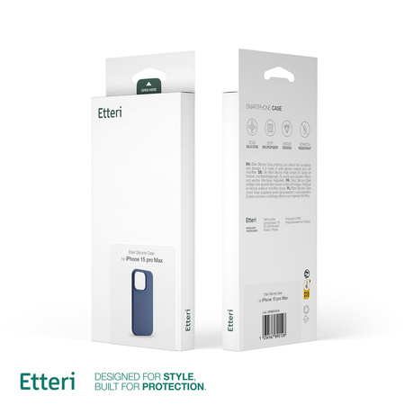 Etui Etteri Silicone Case do Samsung Galaxy S25 Ultra ciemnoniebieskie