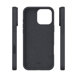 Etui Etteri Silicone Mag do iPhone 12 / 12 Pro 6,1" czarne