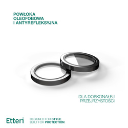 Etteri Camera Lens Protector szkło na aparat do iPhone 13 / 13 Mini czarny