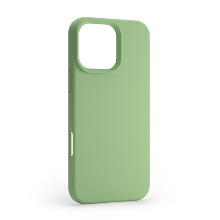 Etui Etteri Silicone Mag do iPhone 15 6,1" jasnozielone