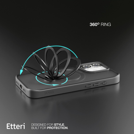 Etui Etteri Matt Mag Ring do iPhone 17 Air czarne
