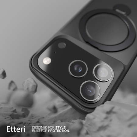 Etui Etteri Matt Mag Ring do iPhone 17 Pro Max czarne
