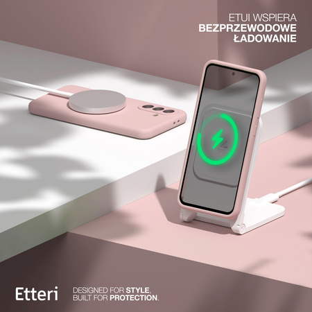 Etui Etteri Silicone Case do Samsung Galaxy S24 FE jasnoróżowe