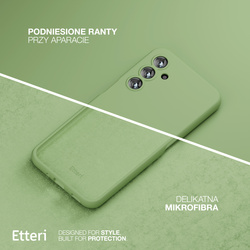 Etui Etteri Silicone Case do Samsung Galaxy A16 4G / A16 5G jasnozielone