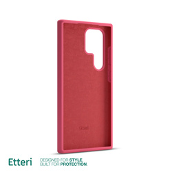 Etui Etteri Silicone Case do Samsung Galaxy S23 Ultra malinowe