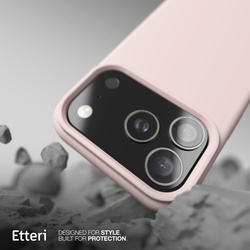 Etui Etteri Silicone Mag case do iPhone 17 Pro jasnoróżowe