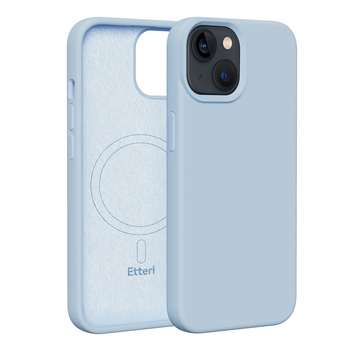 Etui Etteri Silicone Mag do iPhone 13 6,1" jasnoniebieskie