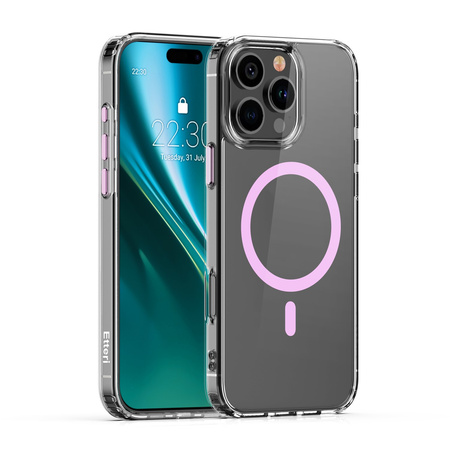 Etui Etteri Color Mag do iPhone 16 Pro 6,3" różowe