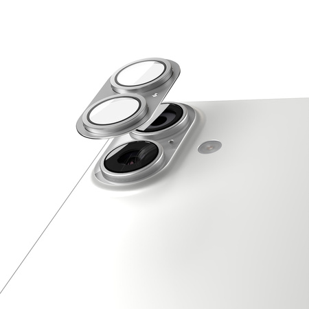 Etteri pełna ochrona aparatów do iPhone 17 srebrna