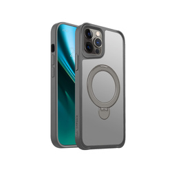 Etui Etteri Matt Mag Ring do iPhone 12 / 12 Pro 6,1" szare