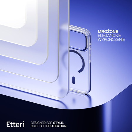 Etui Etteri Icy Mag do iPhone 17 Pro Max niebieskie