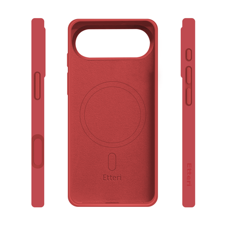 Etui Etteri Silicone Mag do iPhone 17 Air malinowe