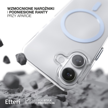 Etui Etteri Color Mag do iPhone 16 Plus 6,7" jasnoniebieskie