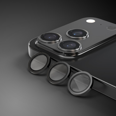 Etteri szkło na aparat do iPhone 17 Pro / 17 Pro Max czarne