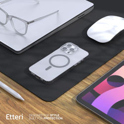 Etui Etteri Color Mag do iPhone 15 Pro 6,1" szare