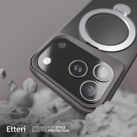 Etui Etteri Matt Mag Ring do iPhone 17 Pro Max szare