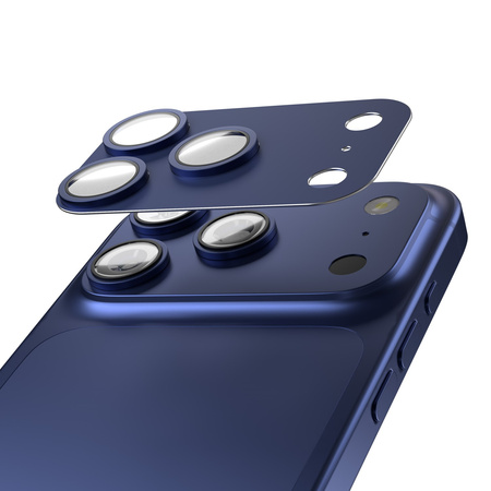 Etteri pełna ochrona aparatów do iPhone 17 Pro Max niebieska