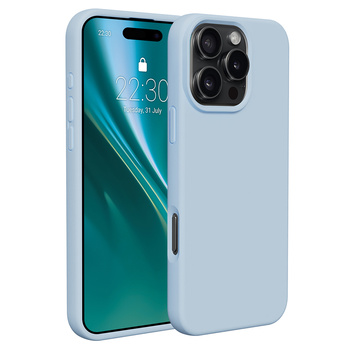 Etui Etteri Silicone Case do iPhone 16 Pro Max 6,9" jasnoniebieskie