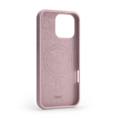 Etui Etteri Silicone Mag do iPhone 15 6,1" jasnoróżowe