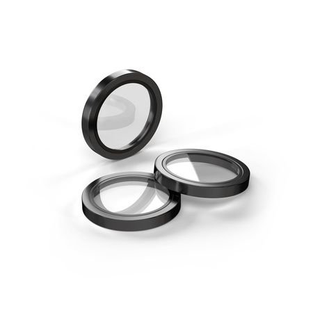 Etteri Camera Lens Protector szkło na aparat do iPhone 15 Pro / 15 Pro Max czarny