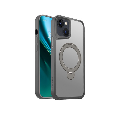 Etui Etteri Matt Mag Ring do iPhone 13 6,1" szare