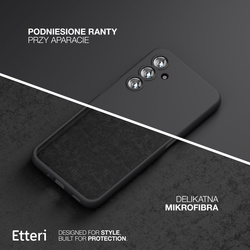 Etui Etteri Silicone Case do Samsung Galaxy A14 czarne