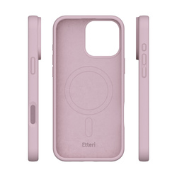 Etui Etteri Silicone Mag do iPhone 15 6,1" jasnoróżowe