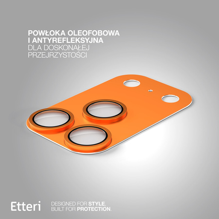 Etteri pełna ochrona aparatów do iPhone 17 Pro Max pomarańczowa