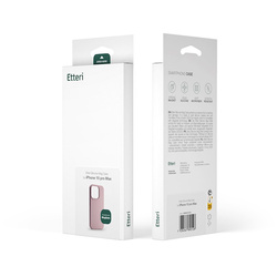 Etui Etteri Silicone Mag do iPhone 16e jasnoróżowe