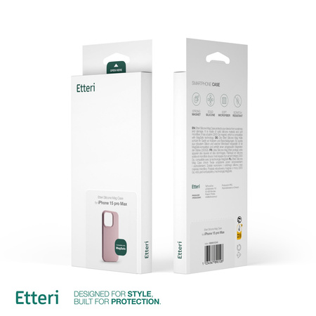 Etui Etteri Silicone Mag case do iPhone 17 Pro jasnoróżowe