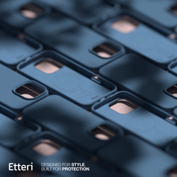 Etui Etteri Silicone Mag do iPhone 13 6,1" ciemnoniebieskie