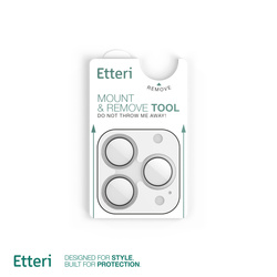 Etteri Camera Lens Protector szkło na aparat do iPhone 16 Pro / 16 Pro Max srebrny
