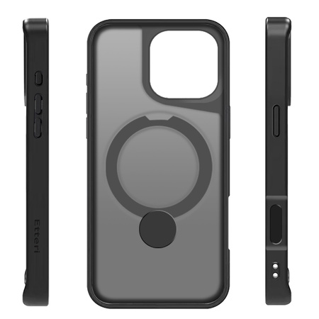 Etui Etteri Matt Mag Ring do iPhone 17 czarne