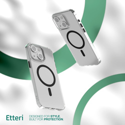 Etui Etteri Color Mag do iPhone 15 6,1" czarne