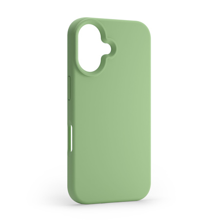 Etui Etteri Silicone Mag do iPhone 16 6,1" jasnozielone