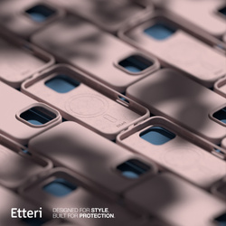 Etui Etteri Silicone Mag do iPhone 15 6,1" jasnoróżowe