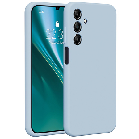Etui Etteri Silicone Case do Samsung Galaxy A25 5G (global) jasnoniebieskie