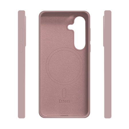 Etui Etteri Silicone Mag do Samsung Galaxy S25 jasnoróżowe