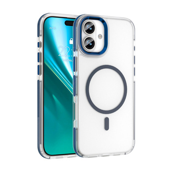 Etui Etteri Icy Mag do iPhone 16 6,1" niebieskie