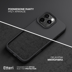 Etui Etteri Silicone Case do iPhone 15 6,1" czarne